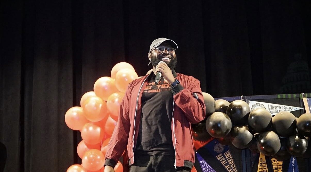 Lawrence Totimeh Jr. at a community event